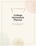 College Homework Planner