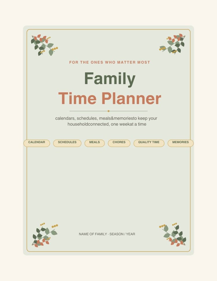 Family Time Planner