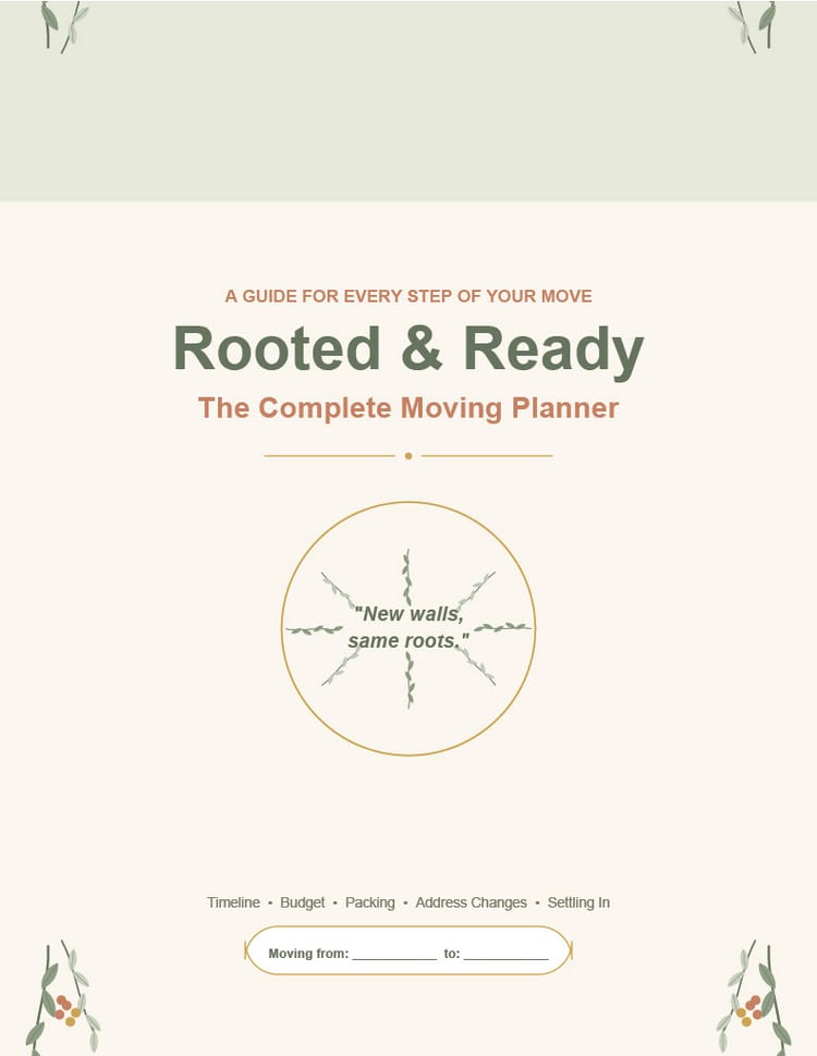 Rooted & Ready Moving Planner