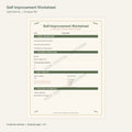 Self-Improvement Worksheet