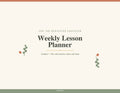 Weekly Teacher Lesson Planner – Printable 7-Period Lesson Plan Template (Undated)